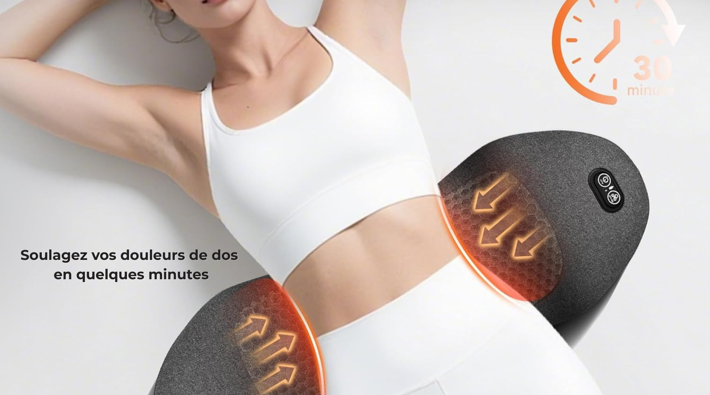 Masseur lombaire chauffant LUMONNA - Soulagement du mal de dos